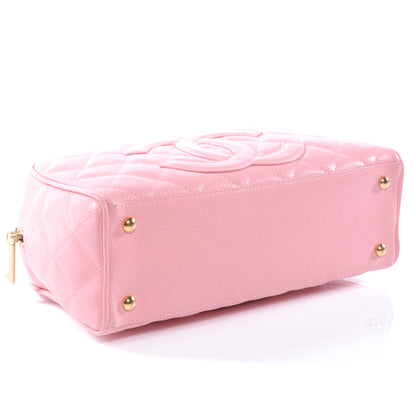 Chanel Caviar Quilted Small Bowler Pink 4 of 8