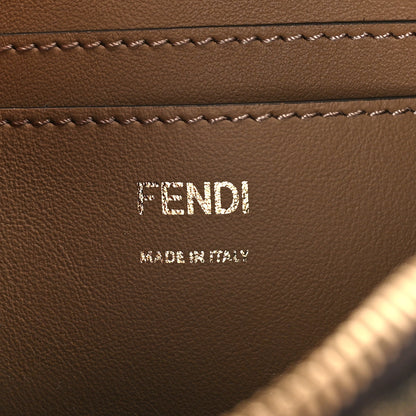 Fendi Fabric Jacquard Vitello Grace FF 1974 Baguette Pouch Tobacco Moro Sand 6 of 8