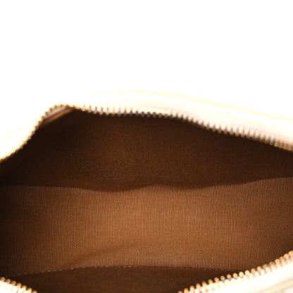 Celine Canvas Calfskin Ava Triomphe Shoulder Bag White 5 of 11