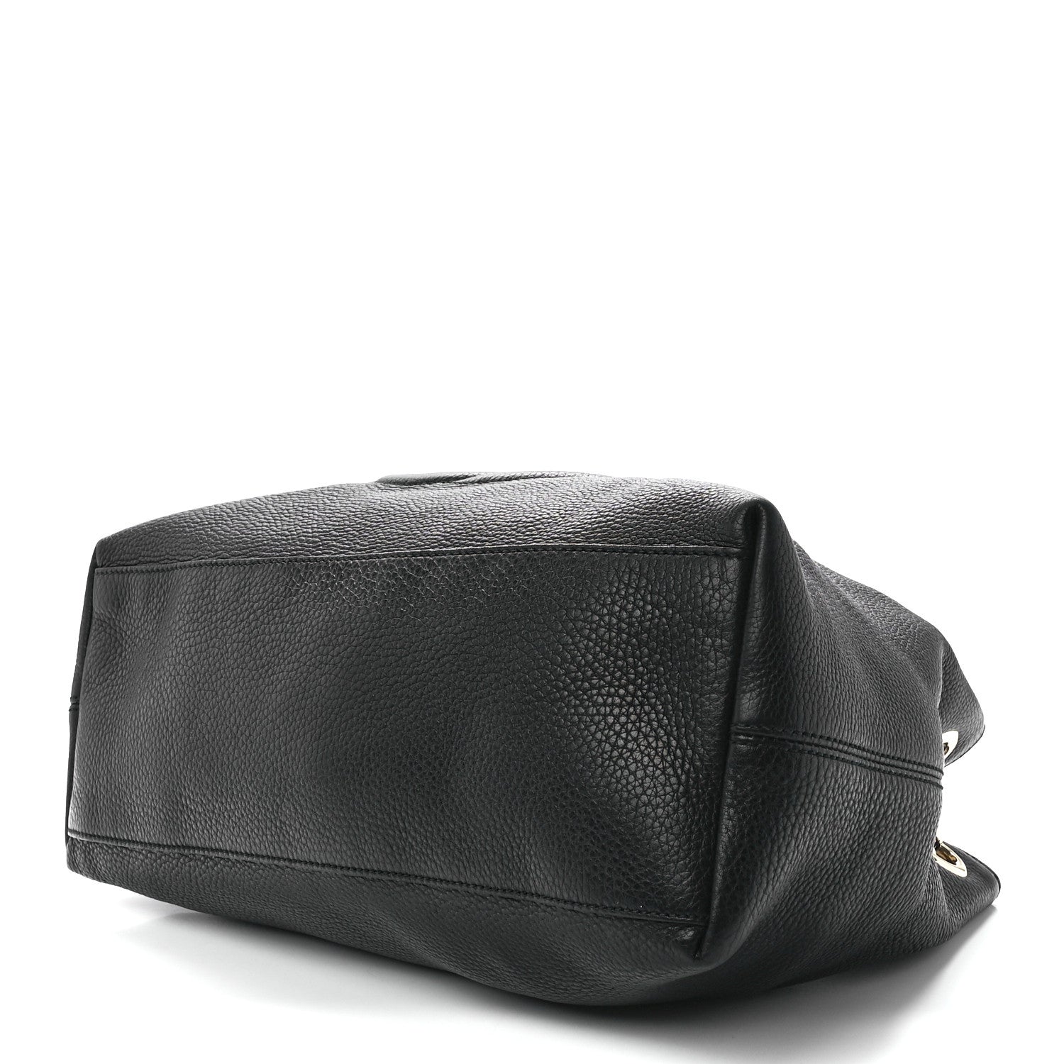 Gucci Pebbled Calfskin Medium Soho Chain Shoulder Bag Black 10 of 12