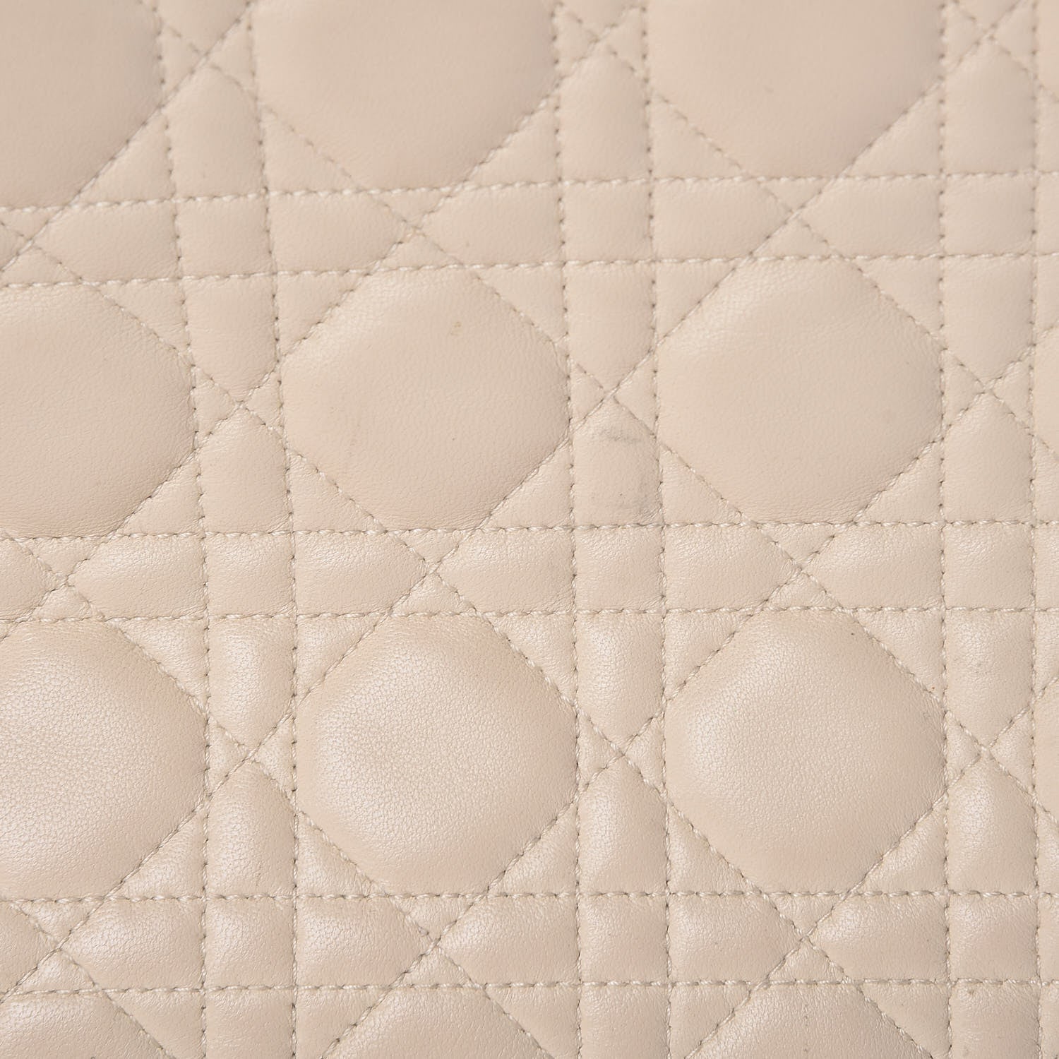 Christian Dior Lambskin Cannage Medium Lady Dior White 21 of 21