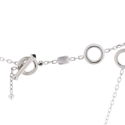 Roberto Coin 18K Yellow White Gold Brown Diamond Circle Pendant Necklace 4 of 4