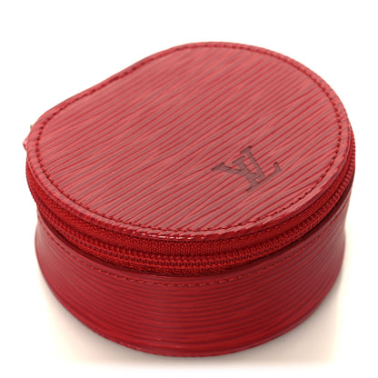 Louis Vuitton Epi Ecrin Bijoux 8cm Jewelry Box Case Castillan Red 4 of 7