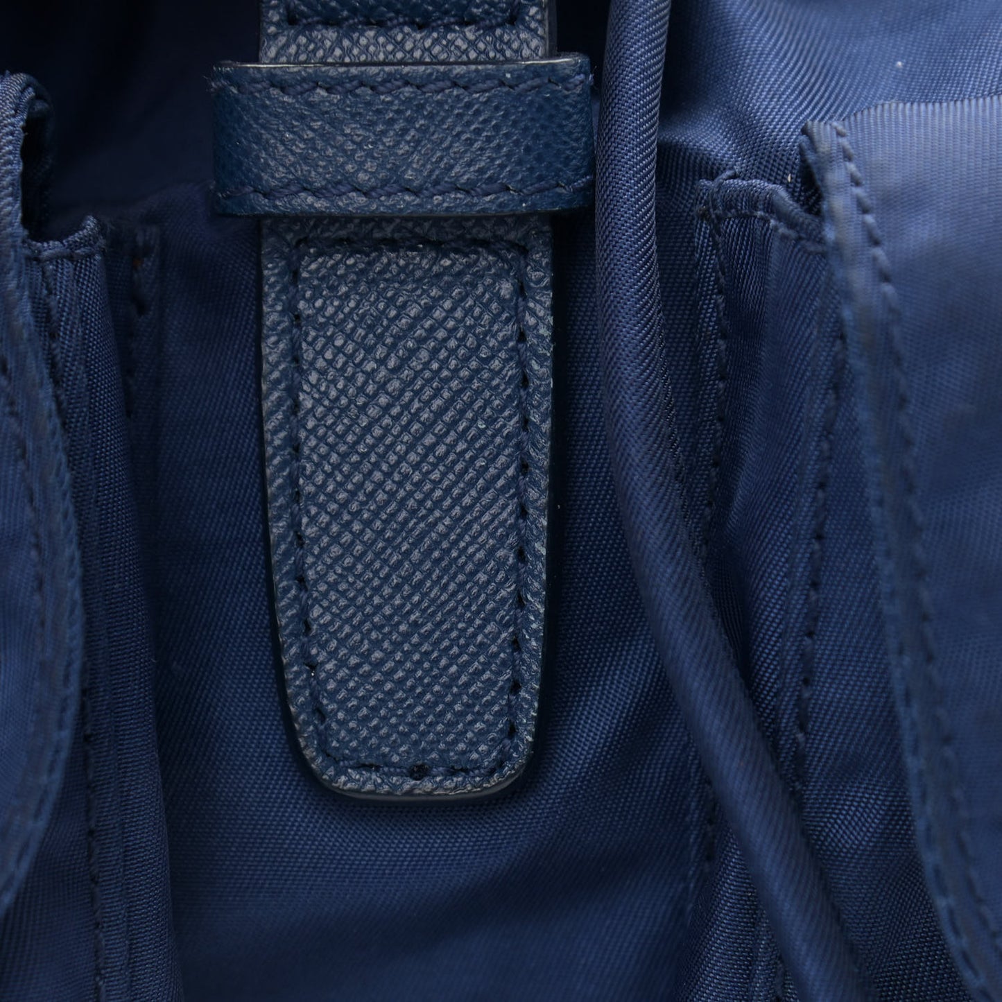 Nylon Vela Saffiano Medium Backpack Royal