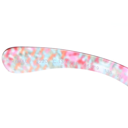 Chanel Acetate Multicolor Tweed CC Sunglasses 5220 Pink 4 of 5