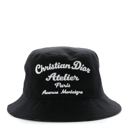 Christian Dior Cotton Woven Atelier Bob Bucket Hat S Blue 3 of 8