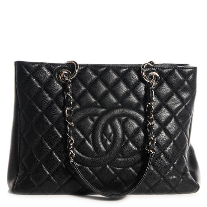 Chanel Caviar Grand Shopping Tote GST Black 1 of 8