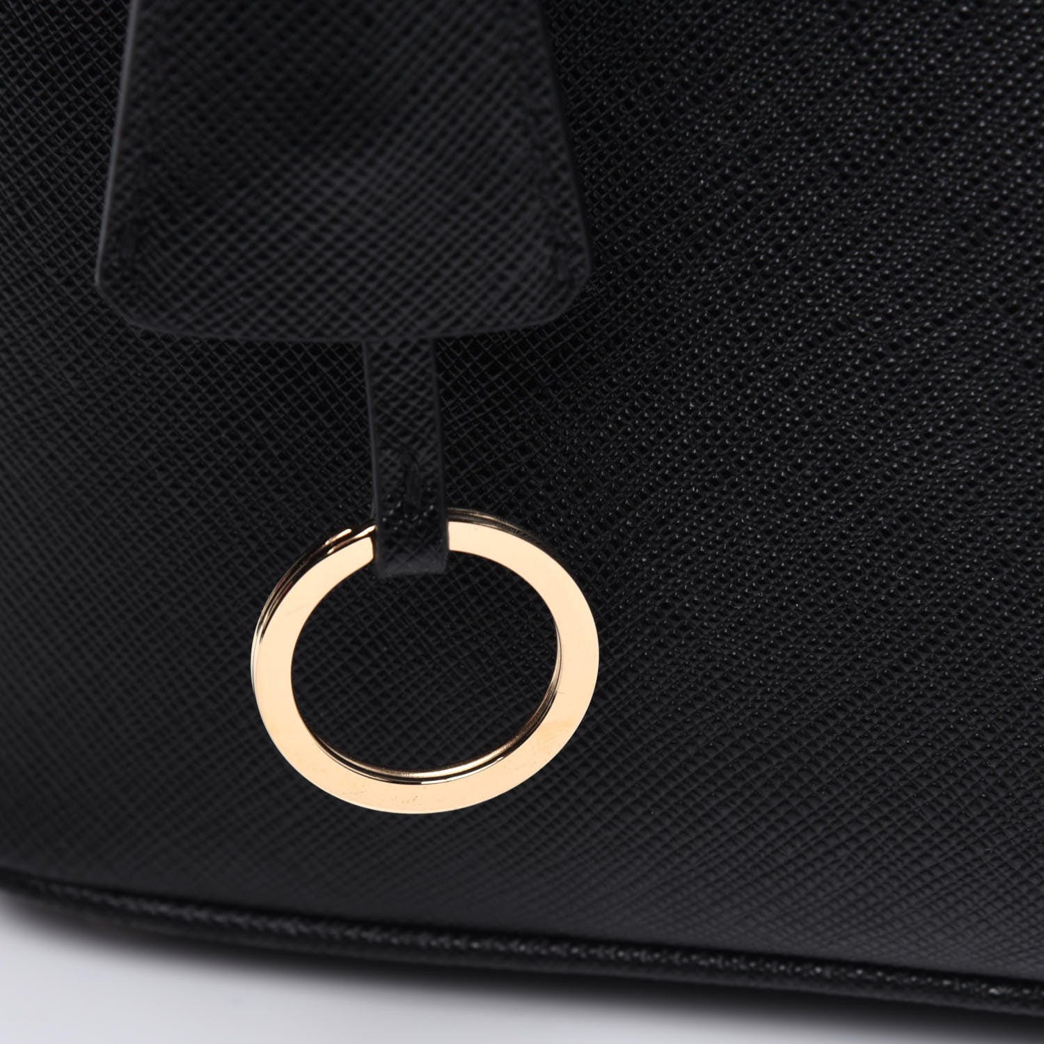 Prada Saffiano Lux Micro Galleria Shoulder Bag Black 18 of 19
