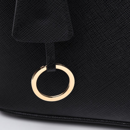 Prada Saffiano Lux Micro Galleria Shoulder Bag Black 18 of 19
