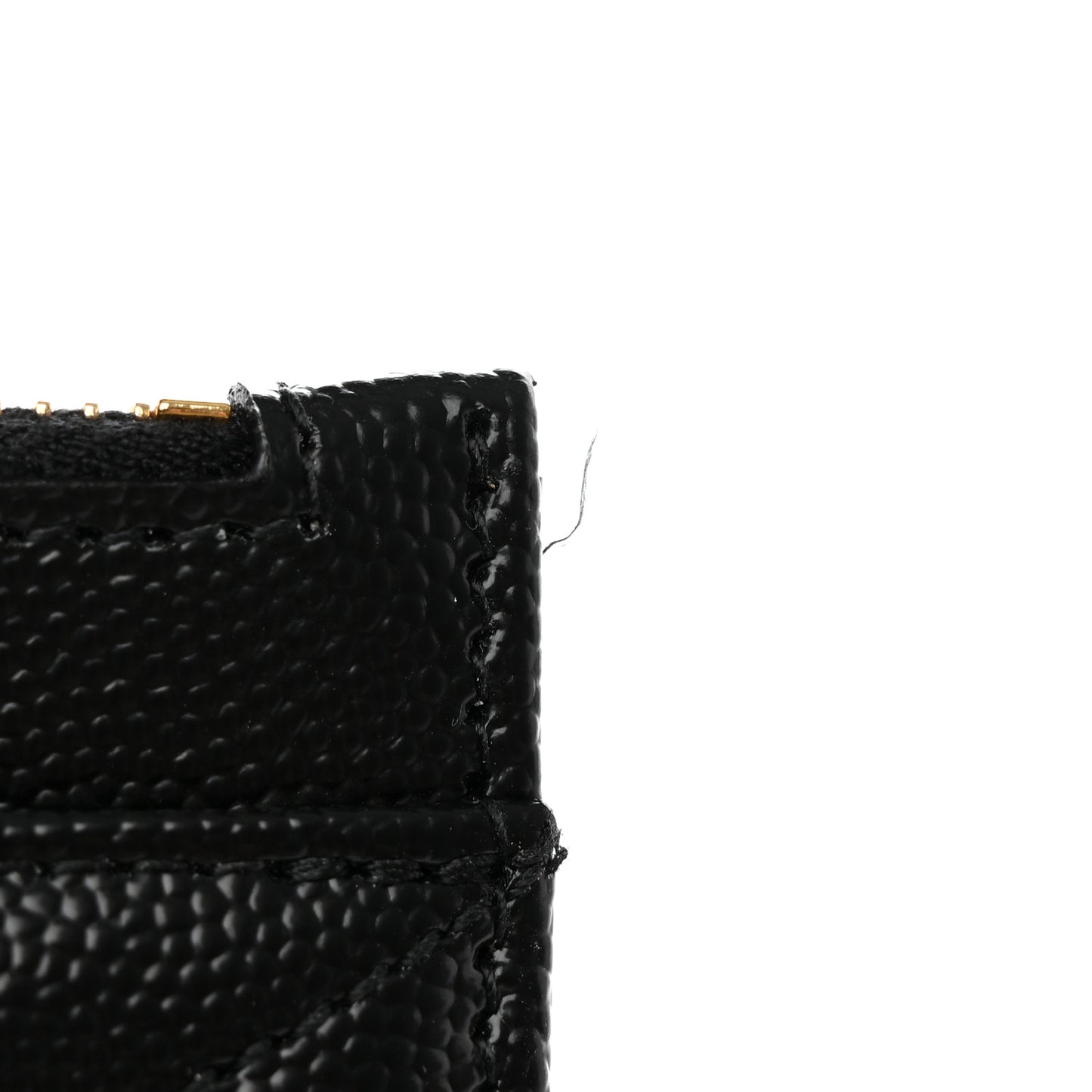 Grain De Poudre Chevron Monogram Large Bill Pouch Black