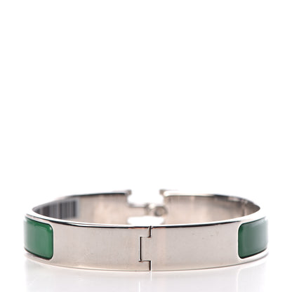 Hermes Enamel Narrow Clic Clac H Bracelet GM Vert Sapin 3 of 5