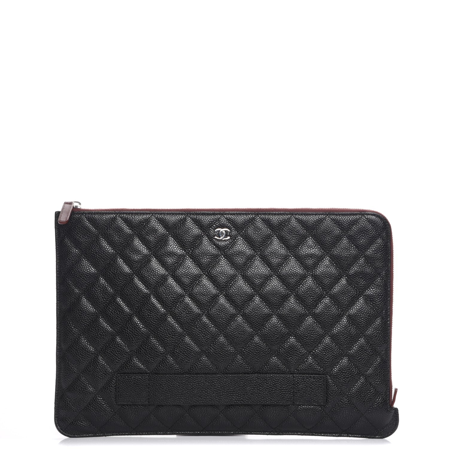Chanel Caviar Quilted Large Slide Pouch Black 1 of 8