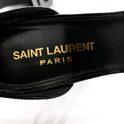 Saint Laurent Patent Calfskin Opyum 110 Sandals 36.5 Black 6 of 10
