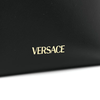 Versace Calfskin La Medusa Zip Around Lanyard Pouch Black 6 of 10
