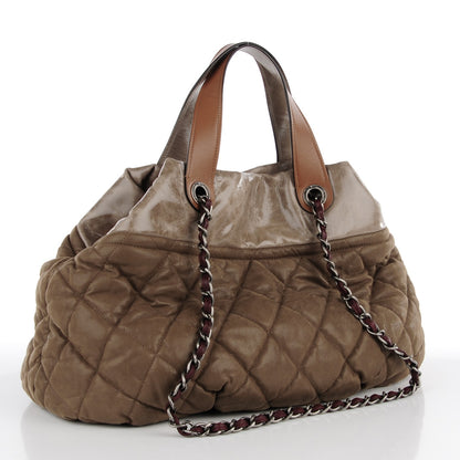 Chanel Iridescent Calfskin Quilted Large In The Mix Tote Brown 3 of 7
