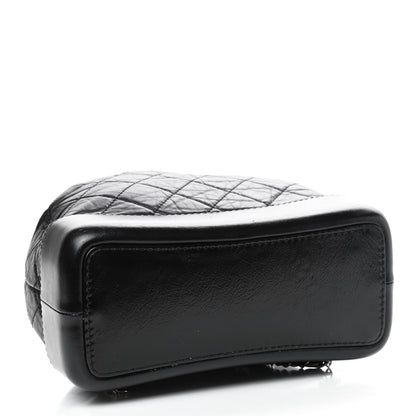 Chanel Aged Calfskin Quilted Small Gabrielle Backpack Black 4 of 9