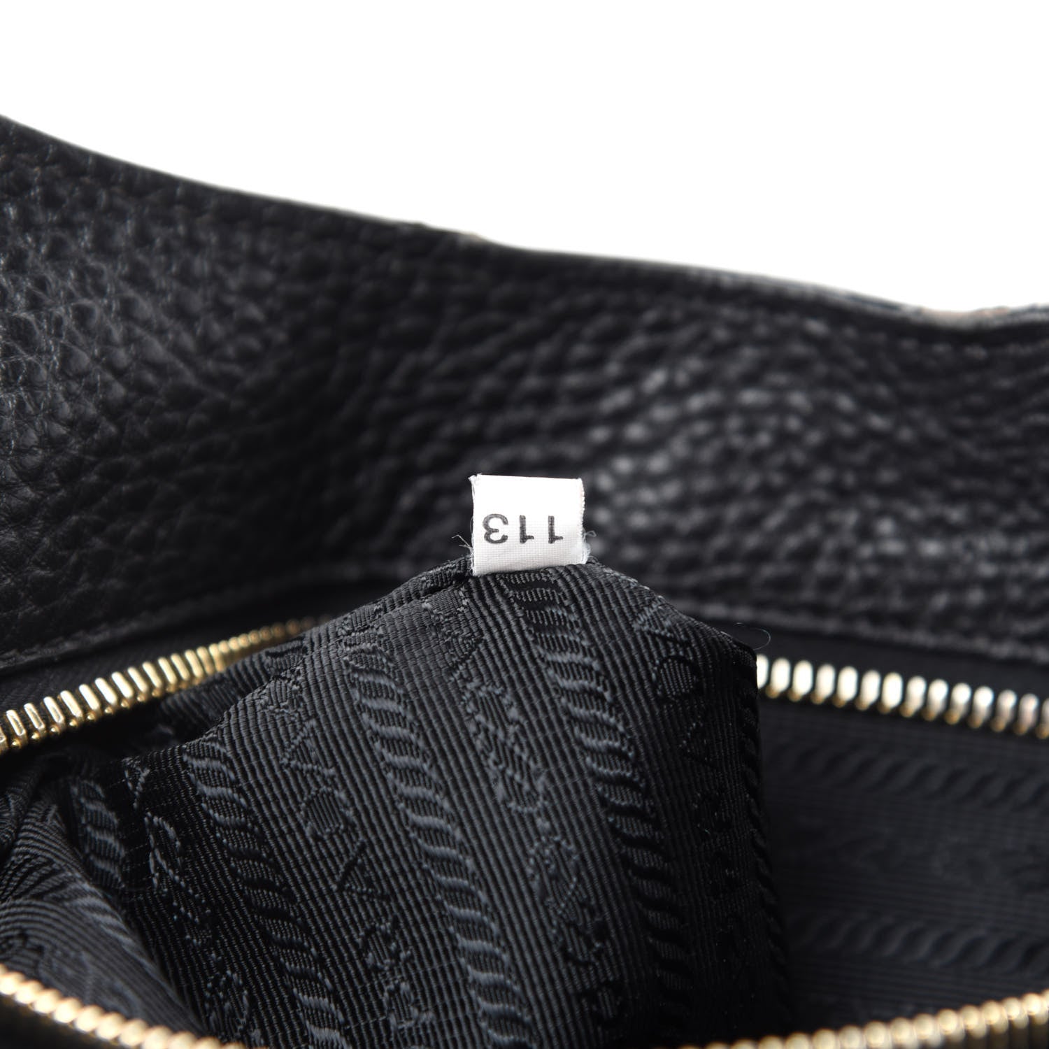 Prada Vitello Daino Buckle Tote Black 11 of 12
