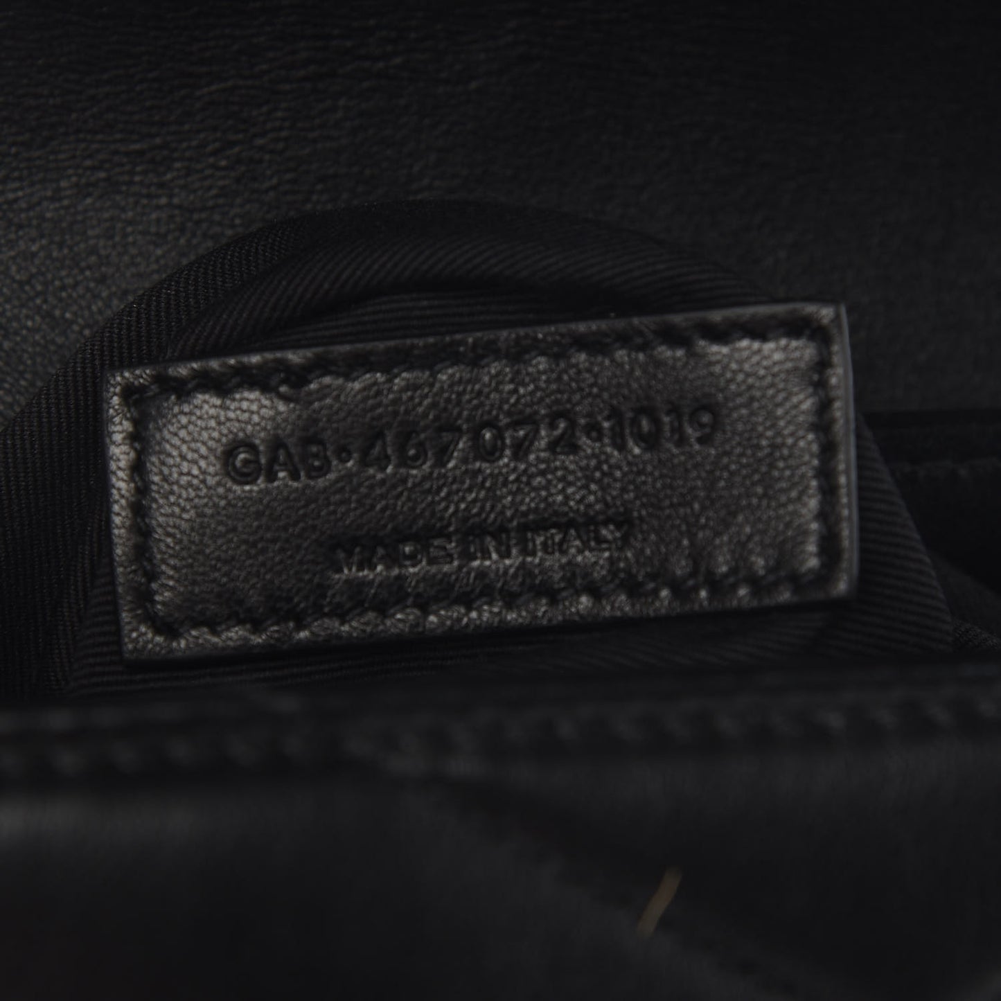 Calfskin Y Quilted Monogram Toy Loulou Crossbody Bag Black