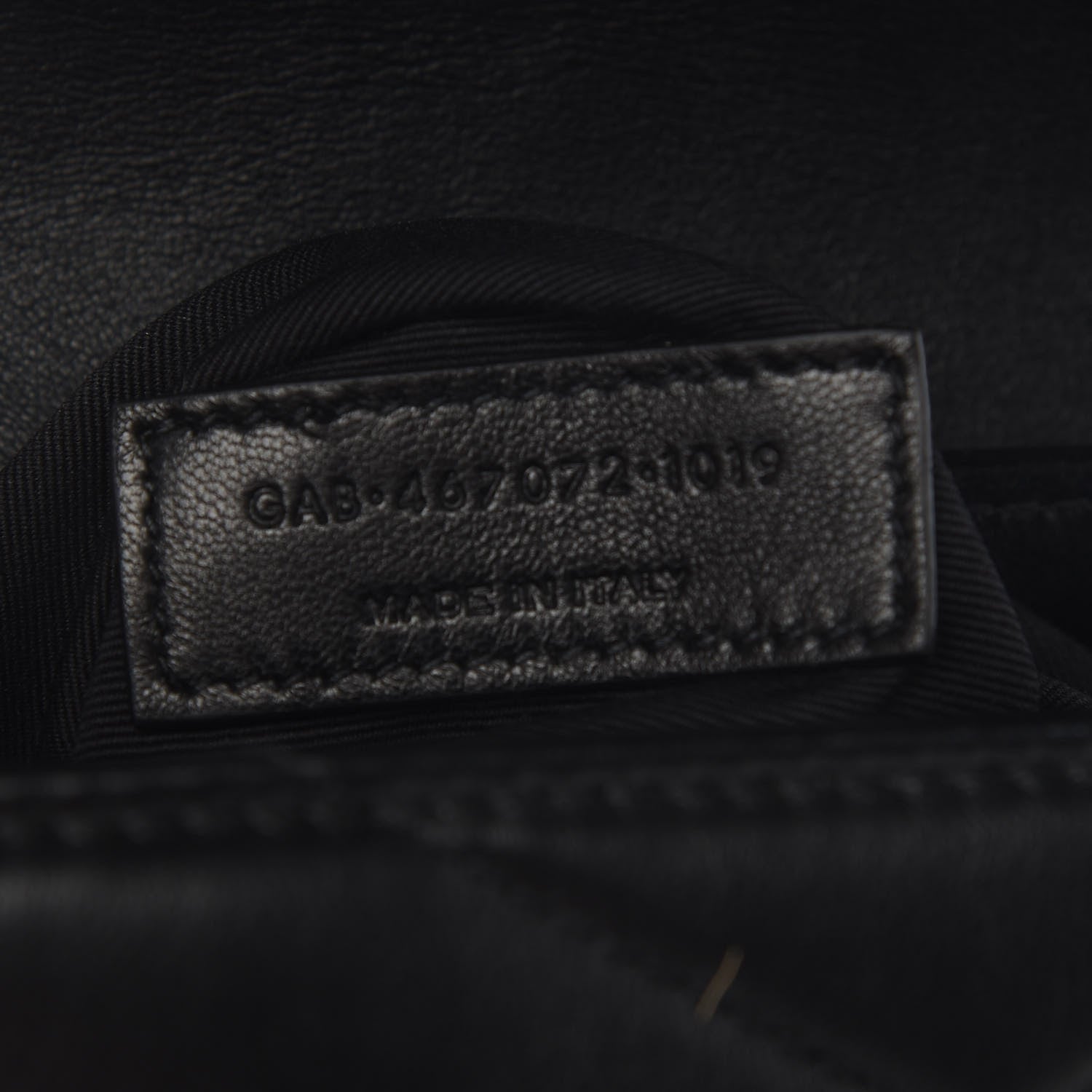 Saint Laurent Calfskin Y Quilted Monogram Toy Loulou Crossbody Bag Black 6 of 9