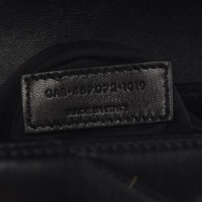 Saint Laurent Calfskin Y Quilted Monogram Toy Loulou Crossbody Bag Black 6 of 9