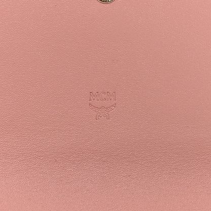MCM Visetos Continental Flap Wallet Soft Pink 6 of 10