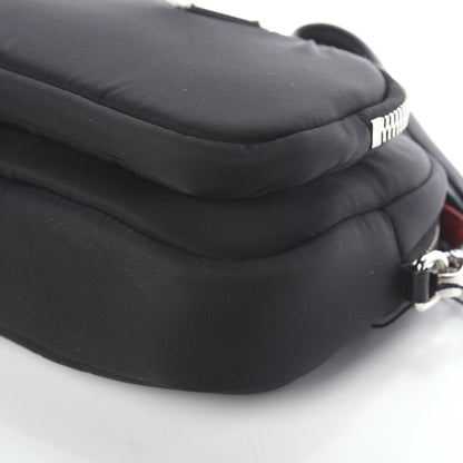 Prada Tessuto Nylon Pocket Wristlet Pouch Black Fuoco 5 of 5
