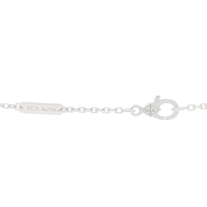 Van Cleef & Arpels 18K White Gold Diamond Large Frivole Pendant Necklace 5 of 5
