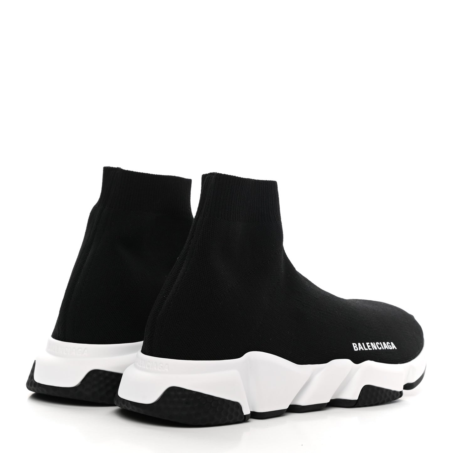 Neoprene Knit Womens Speed Sneakers 41 Black White