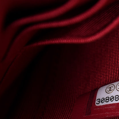 Chanel Shiny Goatskin Quilted Small Chanel 19 Pouch Black 7 of 8