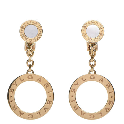 Bulgari 18K Yellow Gold Mother Of Pearl BVULGARI BVULGARI Drop Earrings 1 of 5