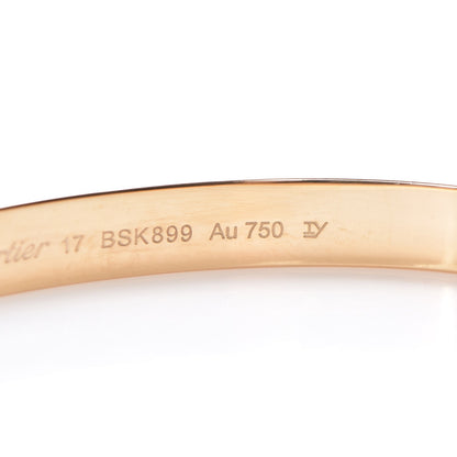 Cartier 18K Yellow Gold LOVE Bracelet 17 8 of 10
