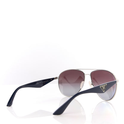 Prada Gradient Aviator Sunglasses SPR53Q Black 4 of 7