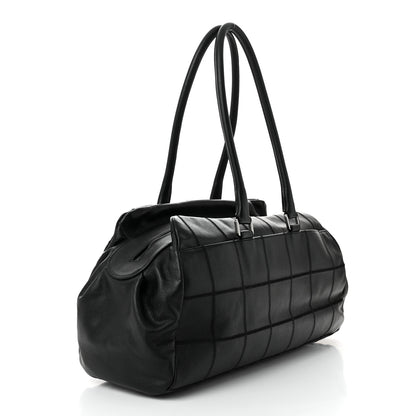 Chanel Caviar Square Stitched Large Satchel Black 3 of 10