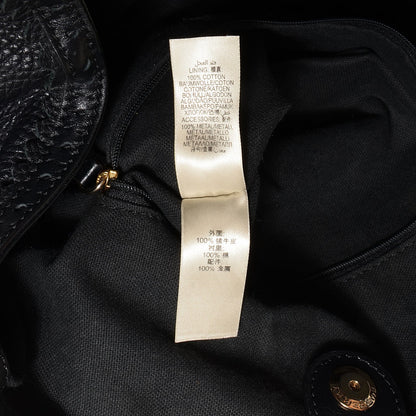 Burberry Pebbled Leather Large Canterbury Tote Black 10 of 11