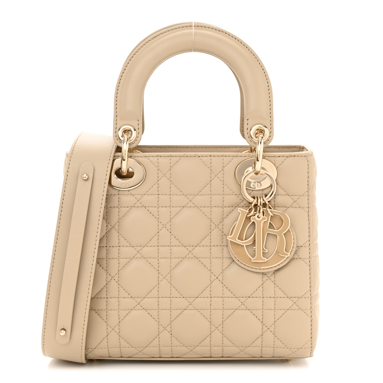 Christian Dior Lambskin Cannage Small My ABCDior Lady Dior Corda 1 of 10