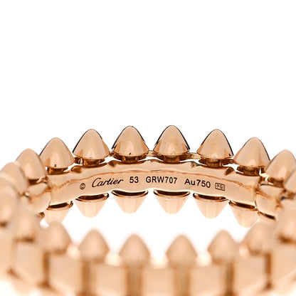 Cartier 18K Pink Gold SM Clash De Cartier Ring 53 6.5 4 of 4