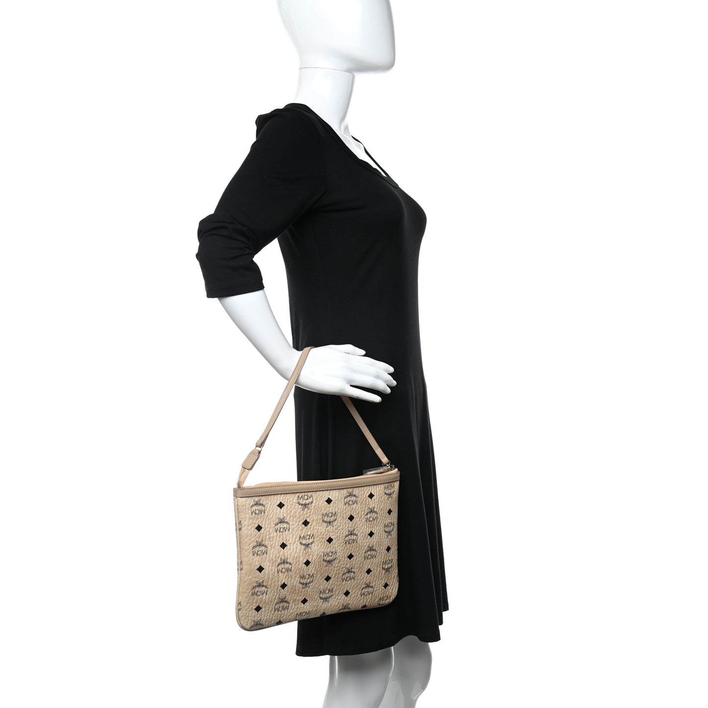 Visetos Medium Pouch Beige