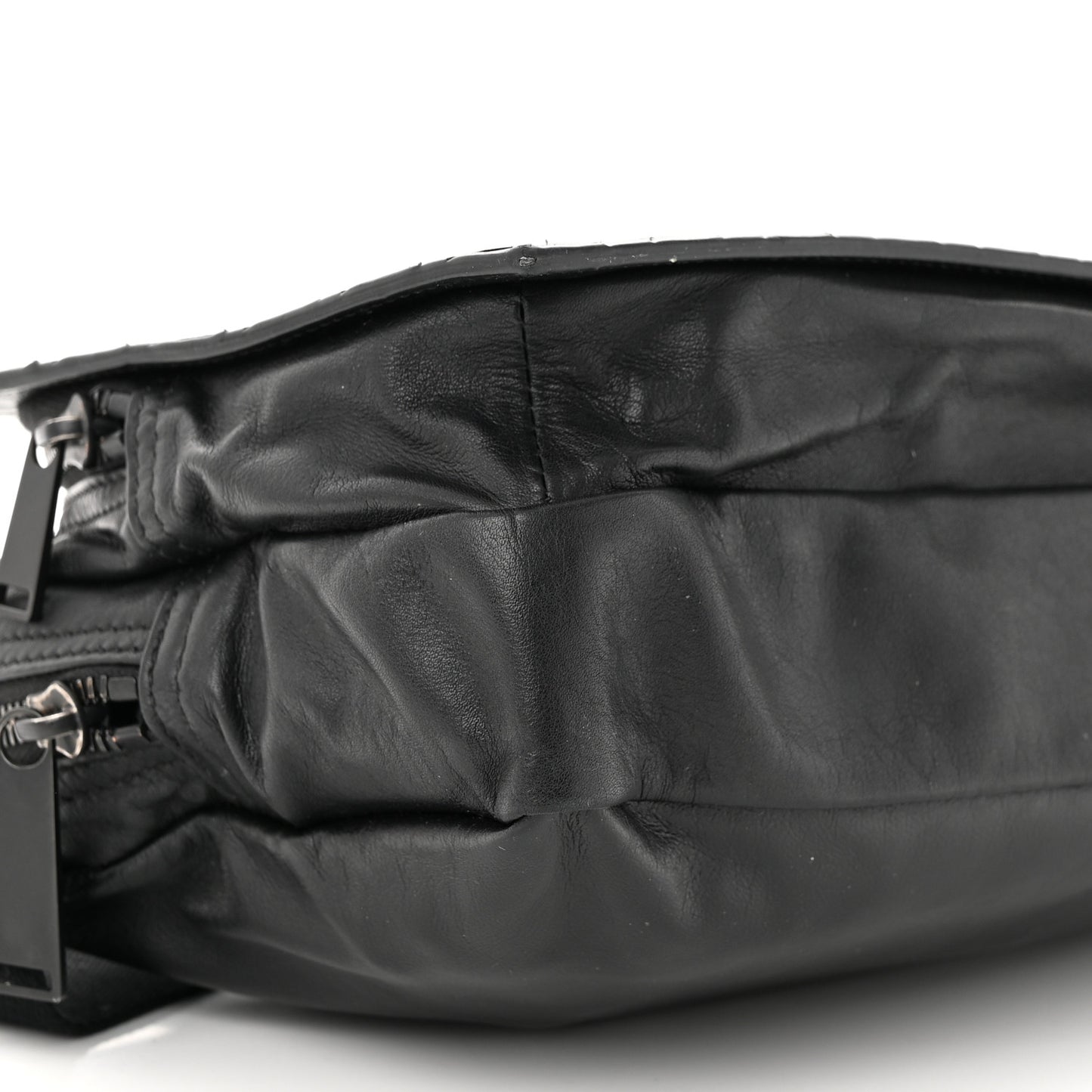 Nappa Intrecciato Belt Bag Black