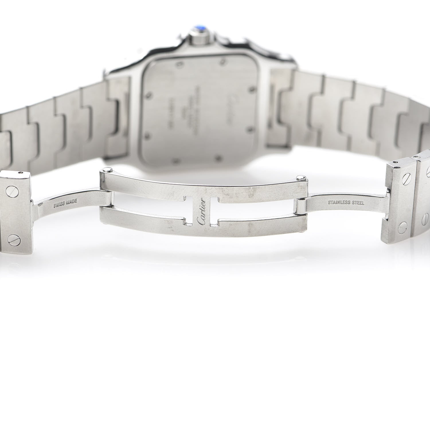 Cartier Stainless Steel 29mm Santos De Galbee Quartz Watch 6 of 7
