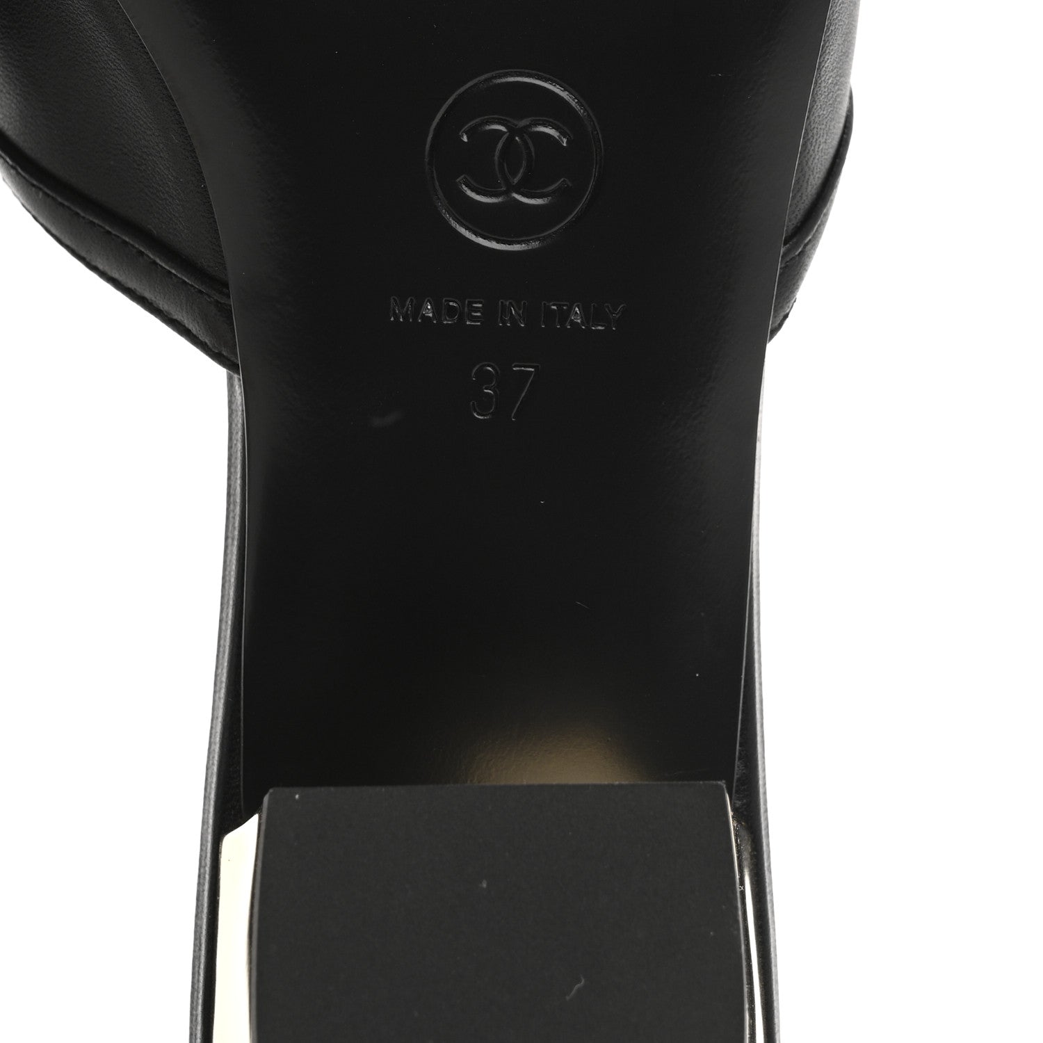 Chanel Lambskin Bow Mules 37 Black 8 of 12