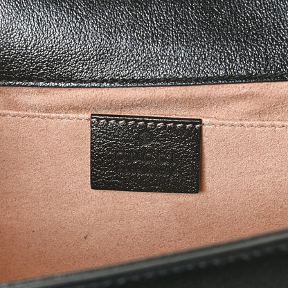 Gucci Textured Calfskin Web Small Rajah Slim Flap Shoulder Bag Black 6 of 12