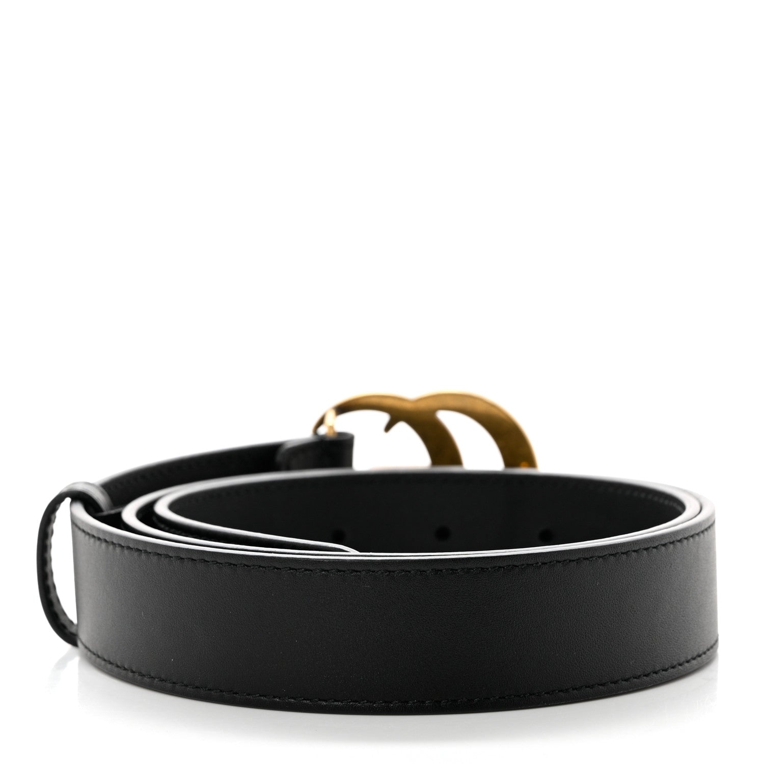 Gucci Calfskin Double G 30mm Belt 85 34 Black 2 of 5