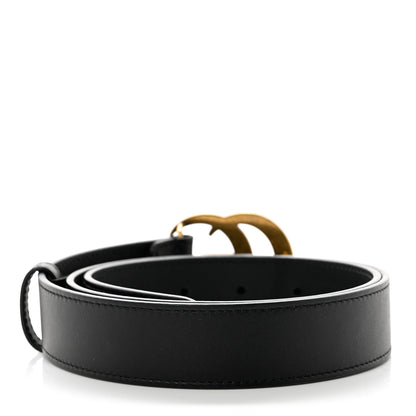 Gucci Calfskin Double G 30mm Belt 85 34 Black 2 of 5