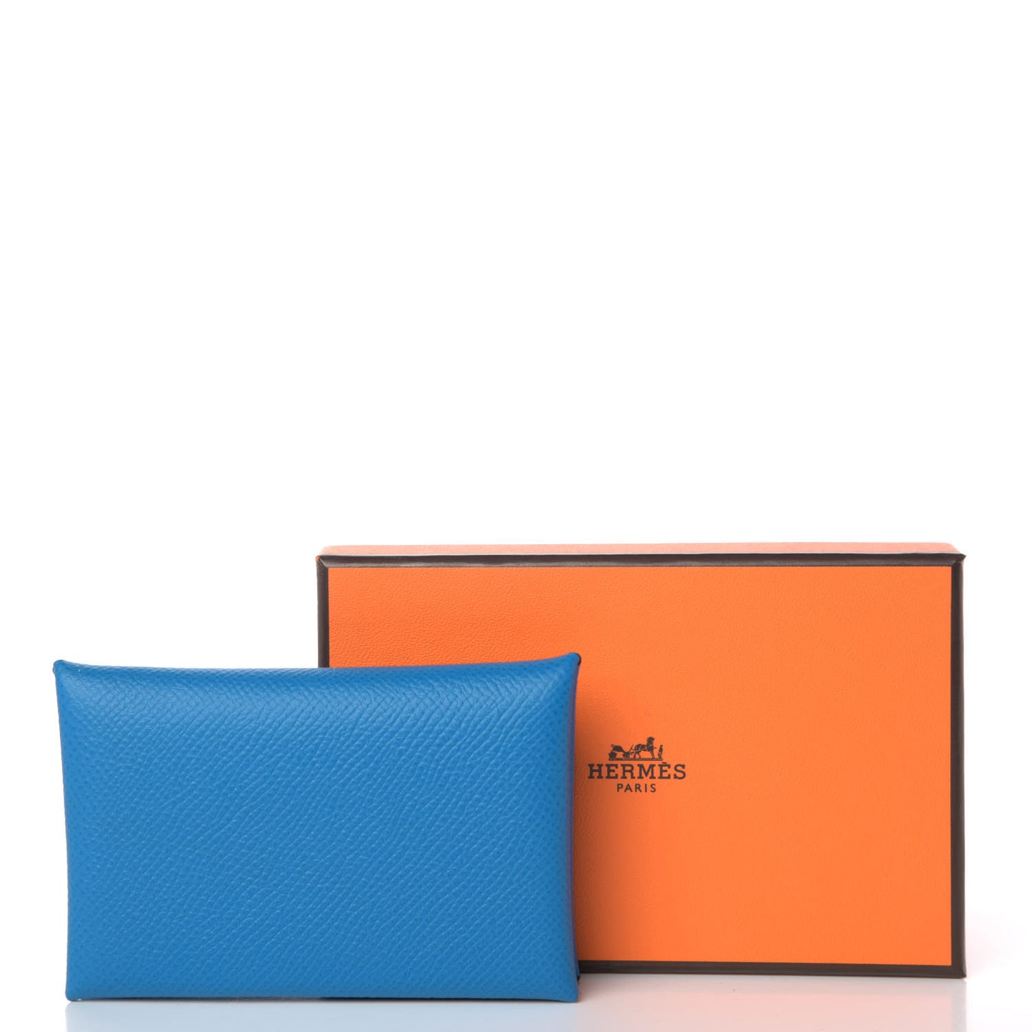 Epsom Calvi Card Case Bleu Zanzibar