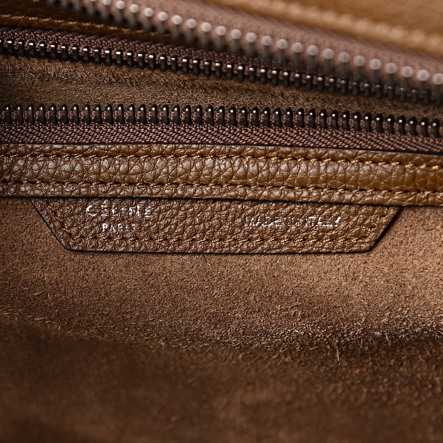 Drummed Calfskin Mini Luggage Moss Green