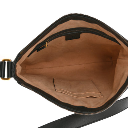 Gucci Calfskin Matelasse GG Marmont Flat Messenger Bag Black 5 of 11