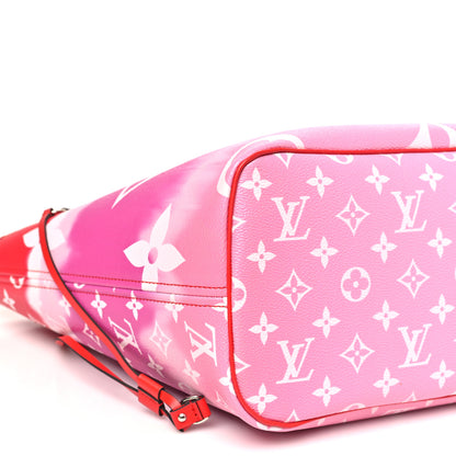 Louis Vuitton Monogram Escale Neverfull MM Rouge 9 of 10
