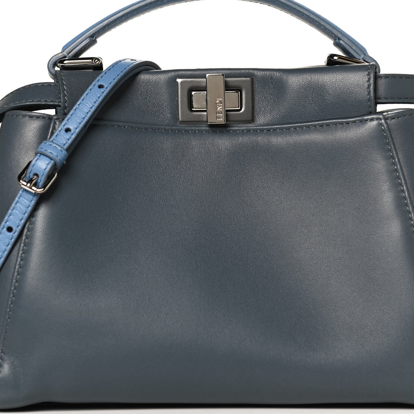 Nappa Colorblock Mini Peekaboo Iconic Satchel Tempesta Nebula Polvere