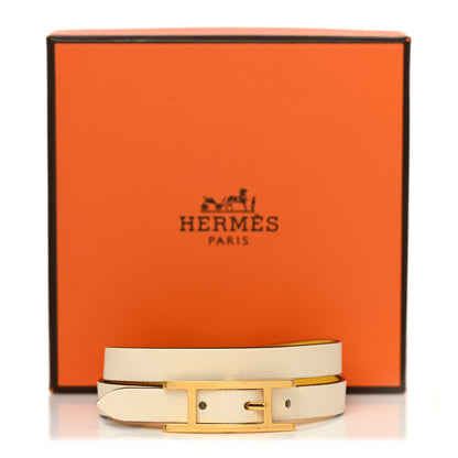 Hermes Swift Behapi Double Tour Bracelet Craie Lime 9 of 9