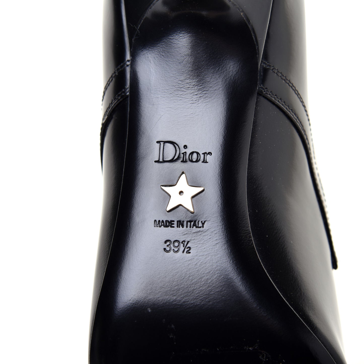 Calfskin Ankle Boots 39.5 Black